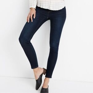 MADEWELL Larkspur Wash Maternity Adjustable Tencel Side-Panel Skinny Jeans